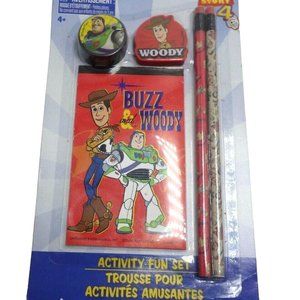 Toy Story 4 Activity Fun Set Pencils Eraser Sharpener Drawing Pad Woody Buzz
